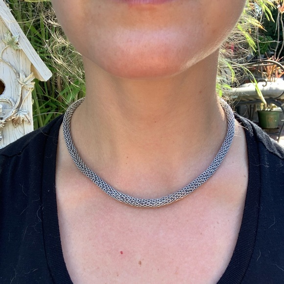 16” Sterling Silver Mesh Necklace
